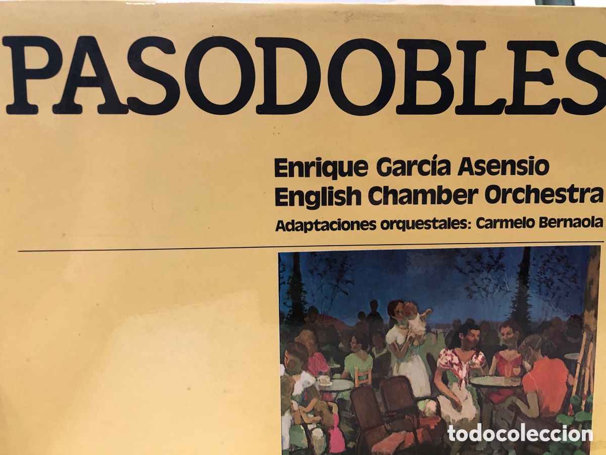 Disques de vinyle: LP Pasadobles. Enrique Garc&iacute;a Asensio. English Chamber Orchestra