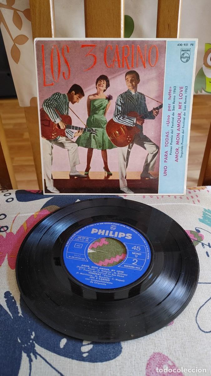 Discos de vinilo: LOS 3 CARINO-EP UNO PARA TODAS +3-NUEVO
