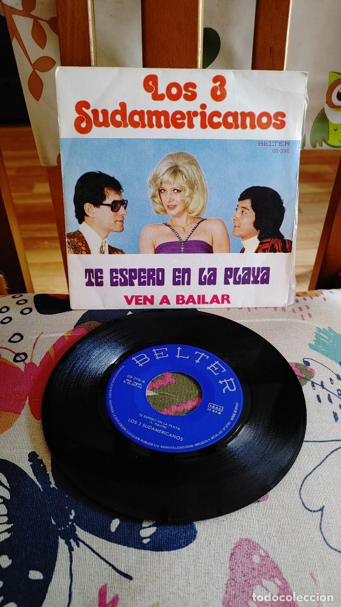 Discos de vinilo: LOS 3 SUDAMERICANOS-SINGLE TE ESPERO EN LA PLAYA