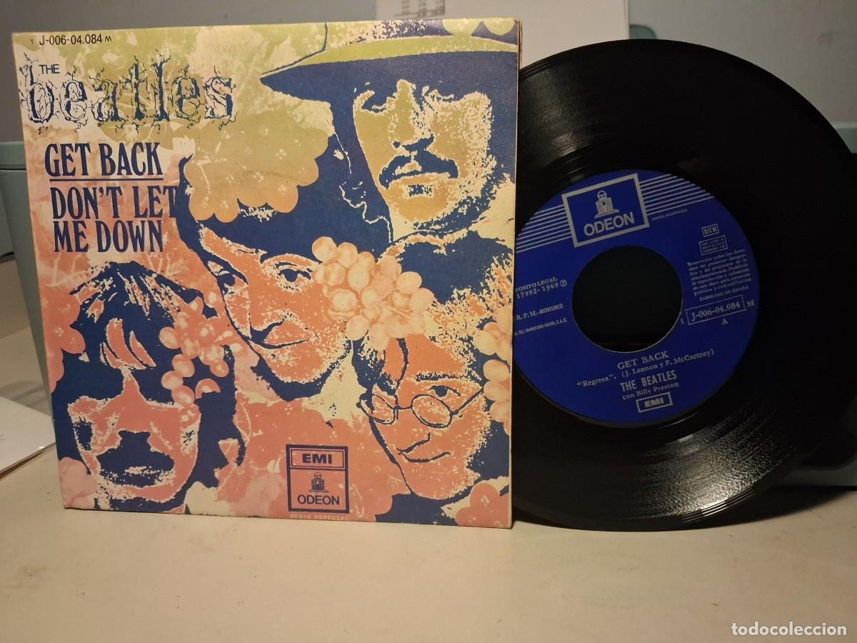 Discos de vinilo: SG THE BEATLES : GET BACK (EDICION ESPA&Ntilde;OLA ORIGINAL DE 1969)