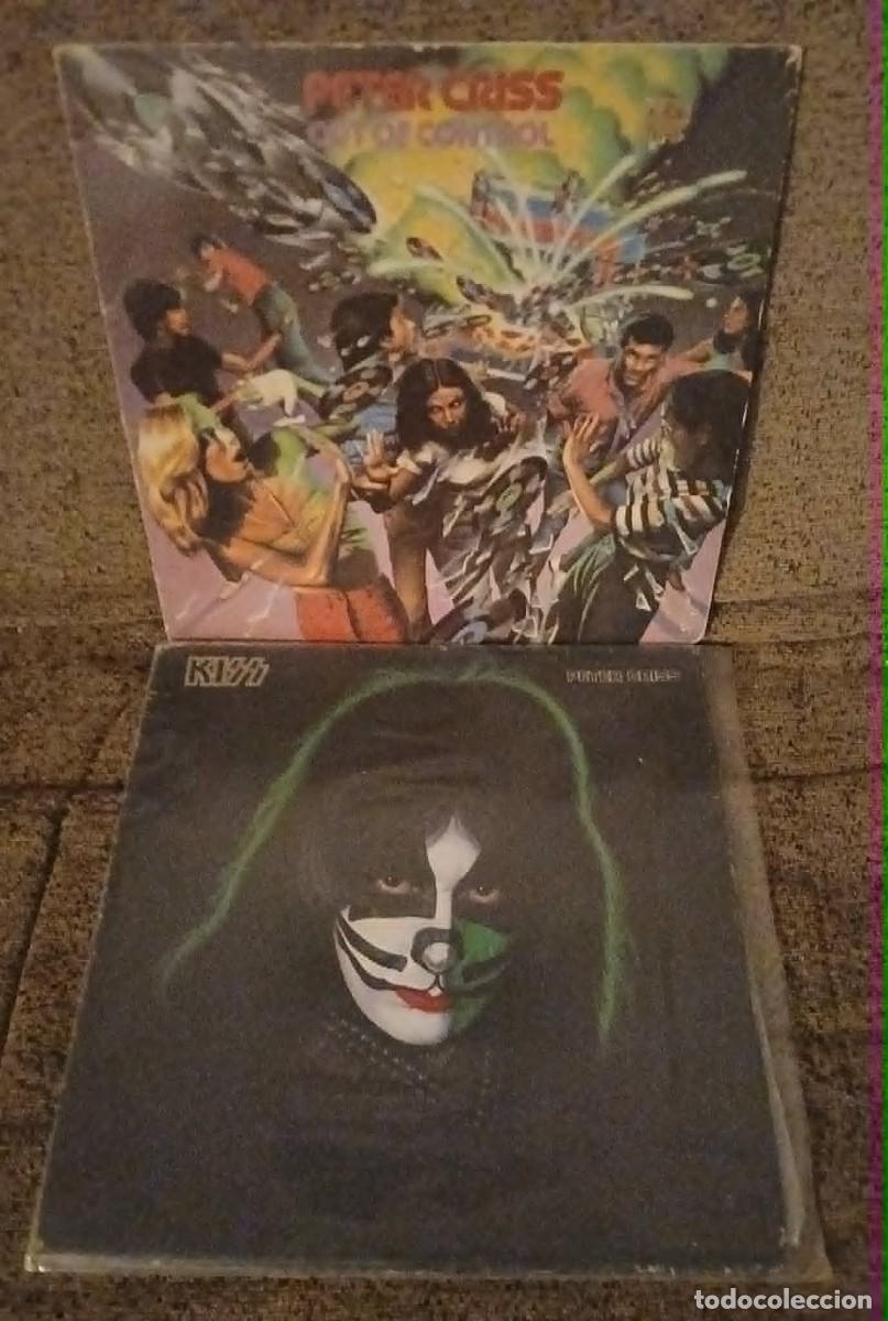 Discos de vinilo: LOTE CON 2 VINILOS DE PETER CRISS - LPS OUT OF CONTROL + SOLO ALBUM