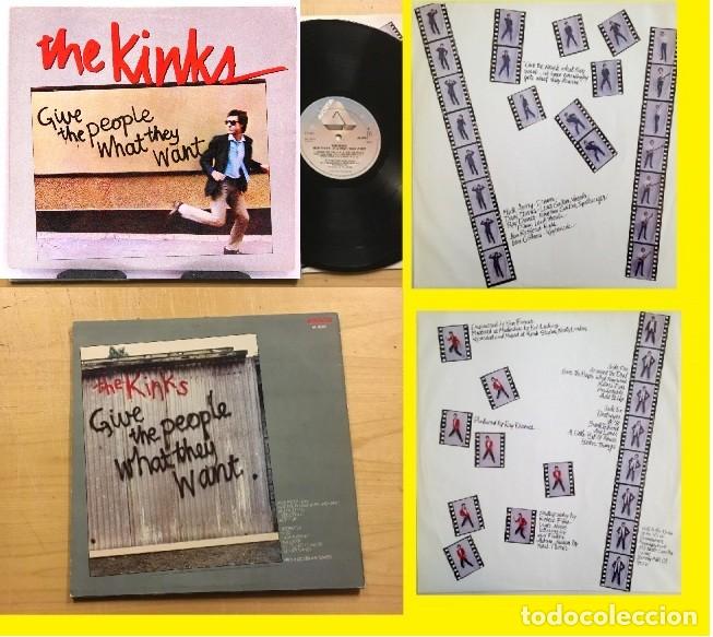 Discos de vinilo: THE KINKS, give the people 1981 ORG EDT ARISTA + ENCARTE, TODO EXC