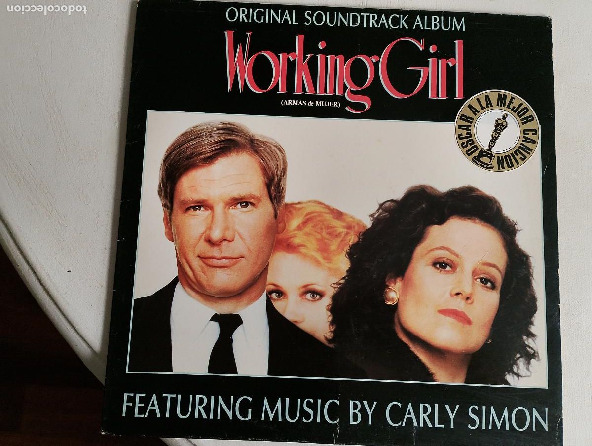 Discos de vinilo: Original Soundtrack Album 'Working Girl' = Armas De Mujer, ed espa&ntilde;ola,1989, Electronic, Pop