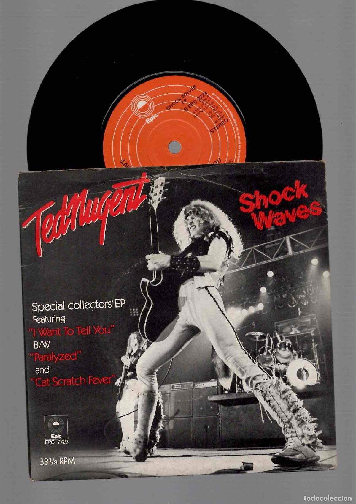 Discos de vinilo: EP TED NUGENT SHOCK WAVES. CBS 1979