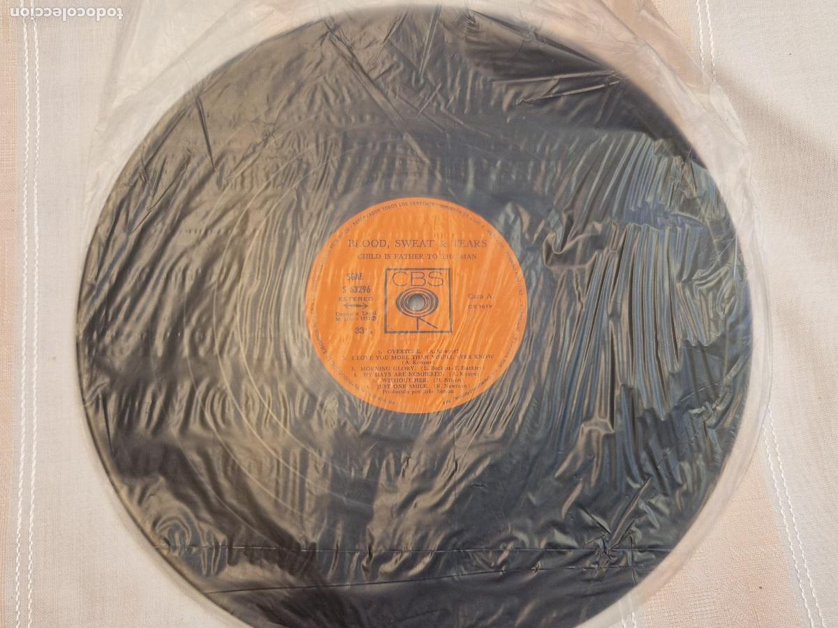 Discos de vinilo: SINGLE. BLODD, SWEAT Y TEARS. CHILD IS FATHER TO THE MEAN.