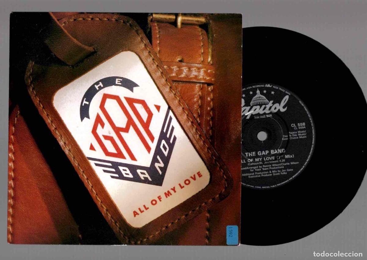 Discos de vinilo: SINGLE THE GAP BAND ALL OF MY LOVE. CAPITOL 1989