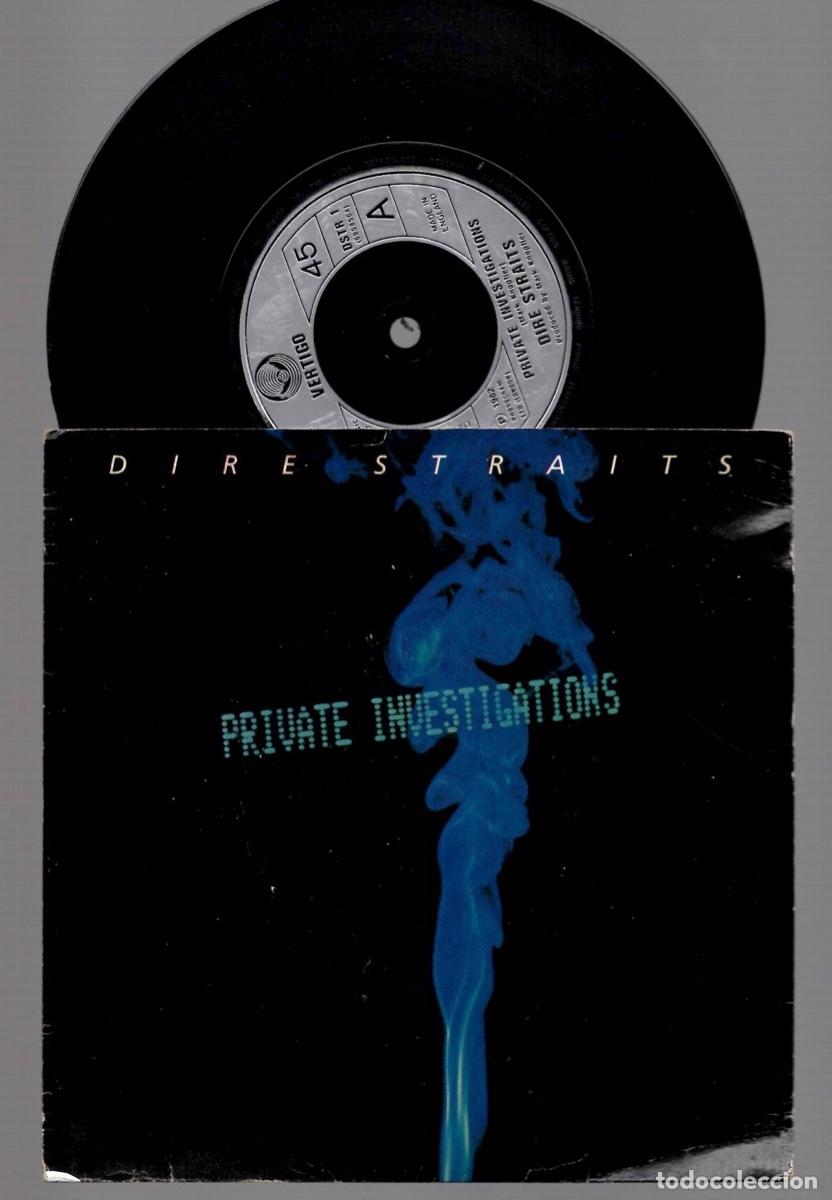 Discos de vinilo: SINGLE DIRE STRAITS PRIVATE INVESTIGATIONS. VERTIGO 1982