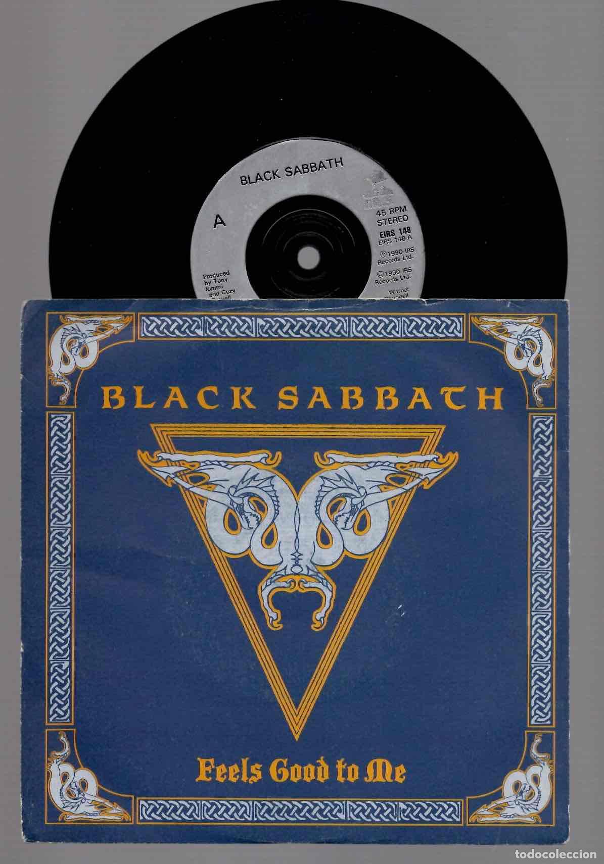 Discos de vinilo: SINGLE BLACK SABBATH FEELS GOOD TO ME. IRS 1990