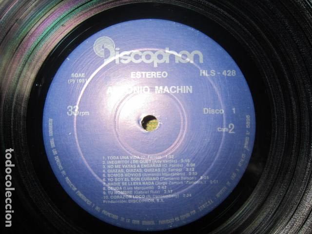 Discos de vinilo: ANTONIO MACHIN - ANTONIO MACHIN LP - EDICION ESPA&Ntilde;OLA - DISCOPHON RECORDS 1981 ESTEREO