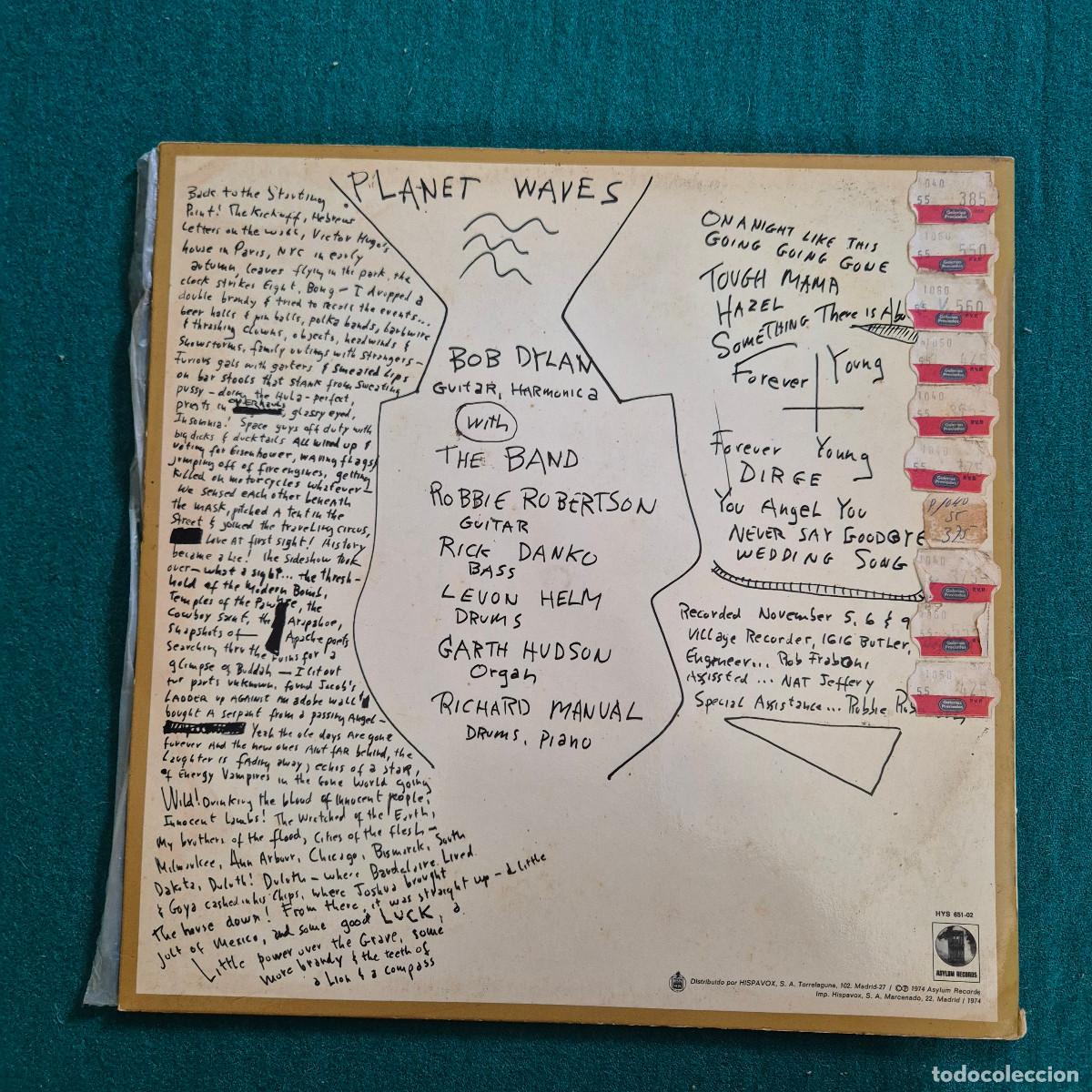 Discos de vinilo: Bob Dylan &ndash; Planet Waves - Foto 2