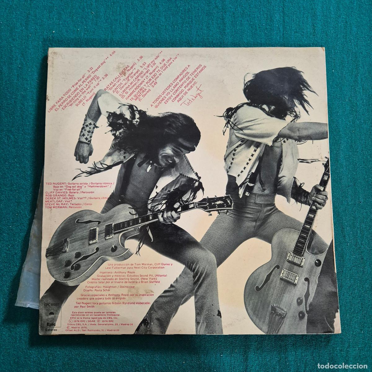 Discos de vinilo: Ted Nugent &ndash; Libre Para Todo - Foto 2