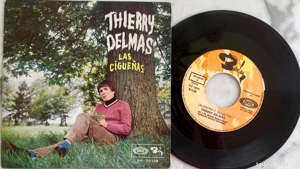 Discos de vinilo: THIERRY DELMAS. LAS CIGUE&Ntilde;AS. SINGLE ORIGINAL ESPA&Ntilde;A. 1968
