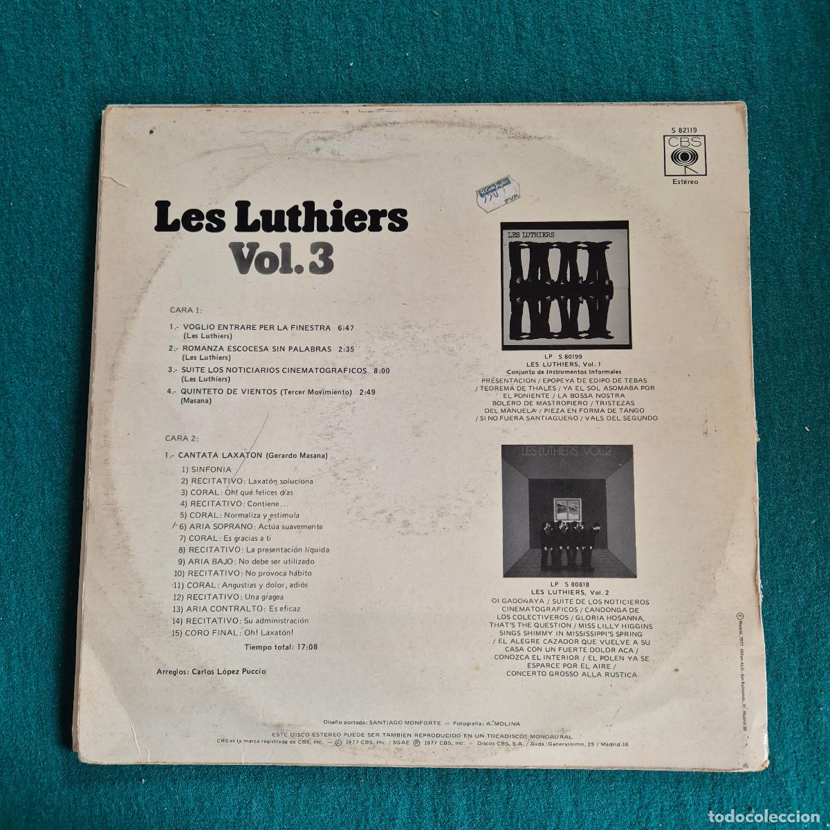 Discos de vinilo: Les Luthiers &ndash; Vol. 3 - Foto 2
