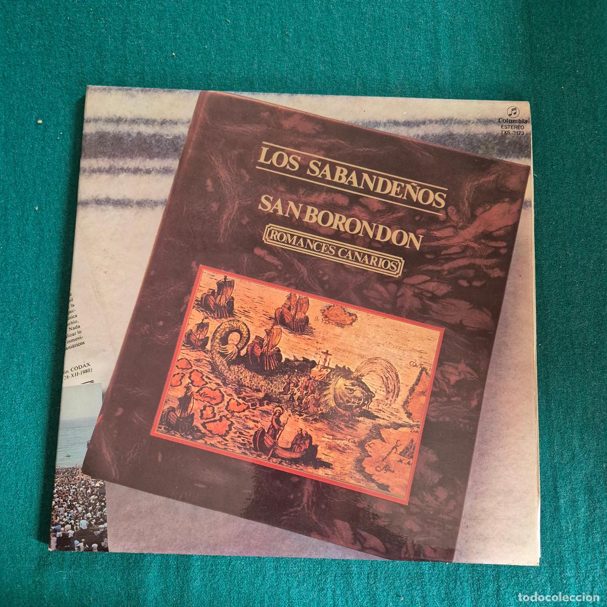 Discos de vinilo: Los Sabande&ntilde;os &ndash; San Borondon. Romances Canarios