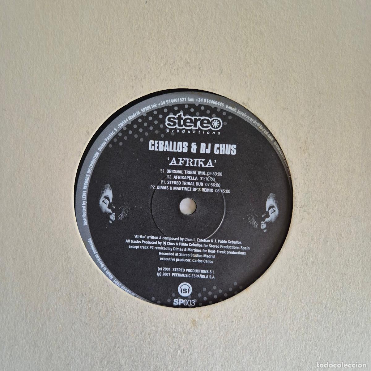 Discos de vinilo: Ceballos & DJ Chus &ndash; Afrika - Foto 2