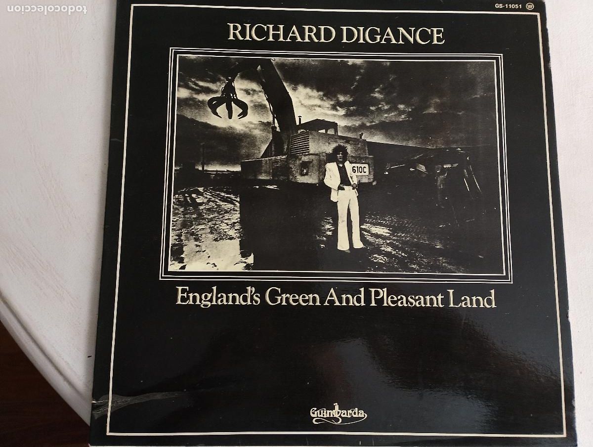Discos de vinilo: Richard Digance &ndash; England's Green And Pleasant Land,1979, con el libreto, ed espa&ntilde;ola,Rock, Folk,