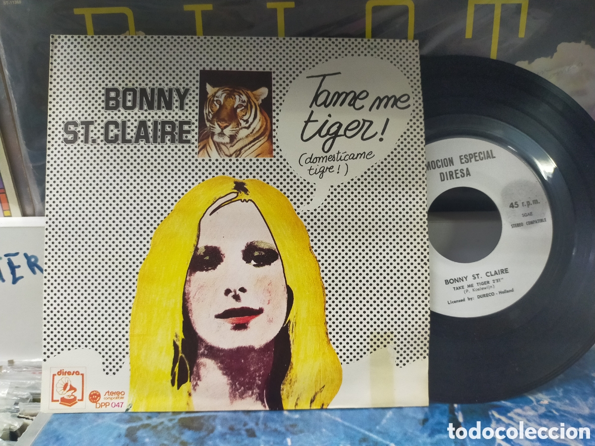 Discos de vinilo: Bonny st. claire single promocional take me Tiger Espa&ntilde;a 1974