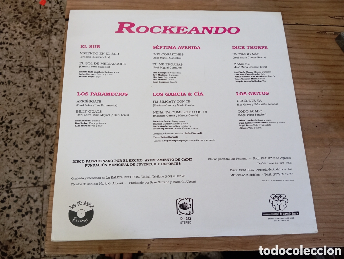 Discos de vinilo: ROCKEANDO - ROCKEANDO , 1992 - Foto 2