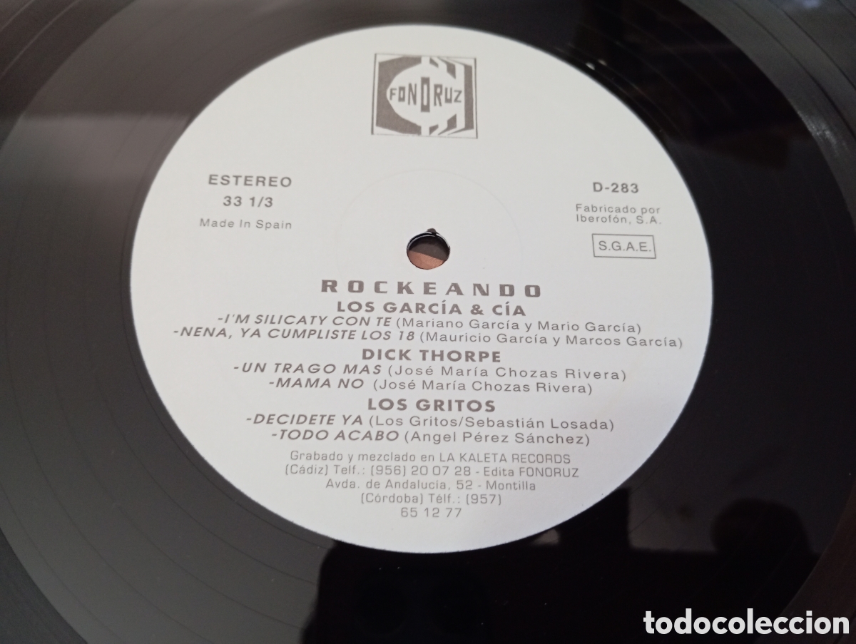 Discos de vinilo: ROCKEANDO - ROCKEANDO , 1992 - Foto 3