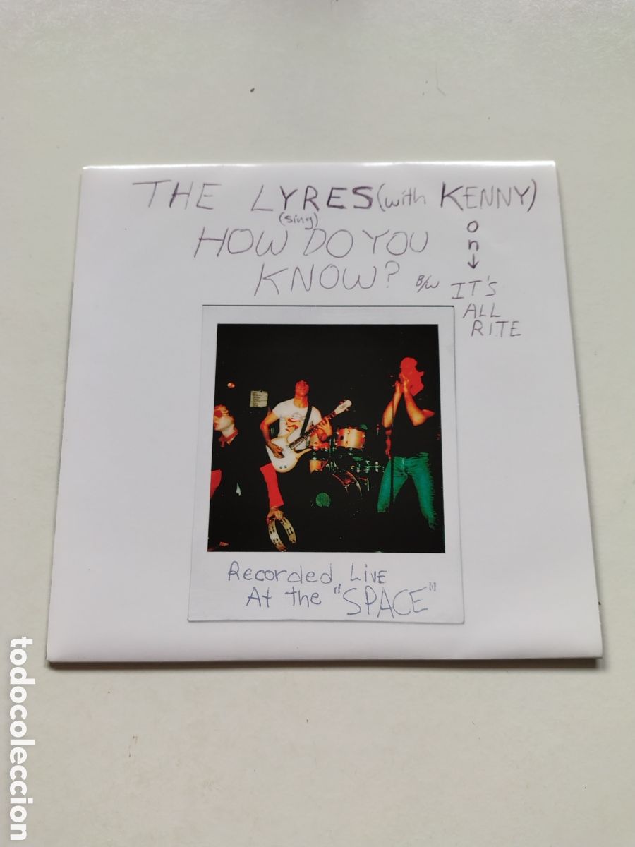 Discos de vinilo: THE LYRES How Do You Know / It's All Rite ( 1979 MUNSTER REED ) KENNY AND THE KASUALS