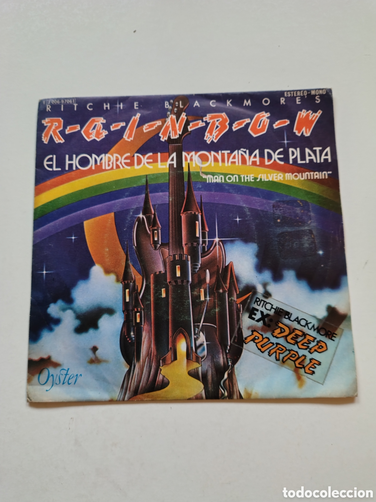 Discos de vinilo: RITCHIE BLACKMORE RAINBOW El Hombre de la Monta&ntilde;a de Plata Man on The Silver ( 1975 OYSTER SP PROMO