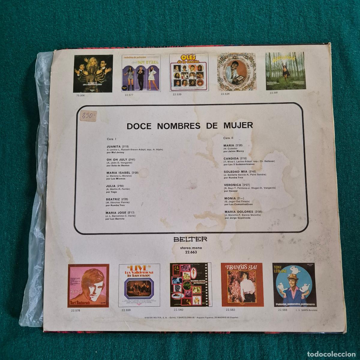 Discos de vinilo: Doce Nombres De Mujer - Foto 2