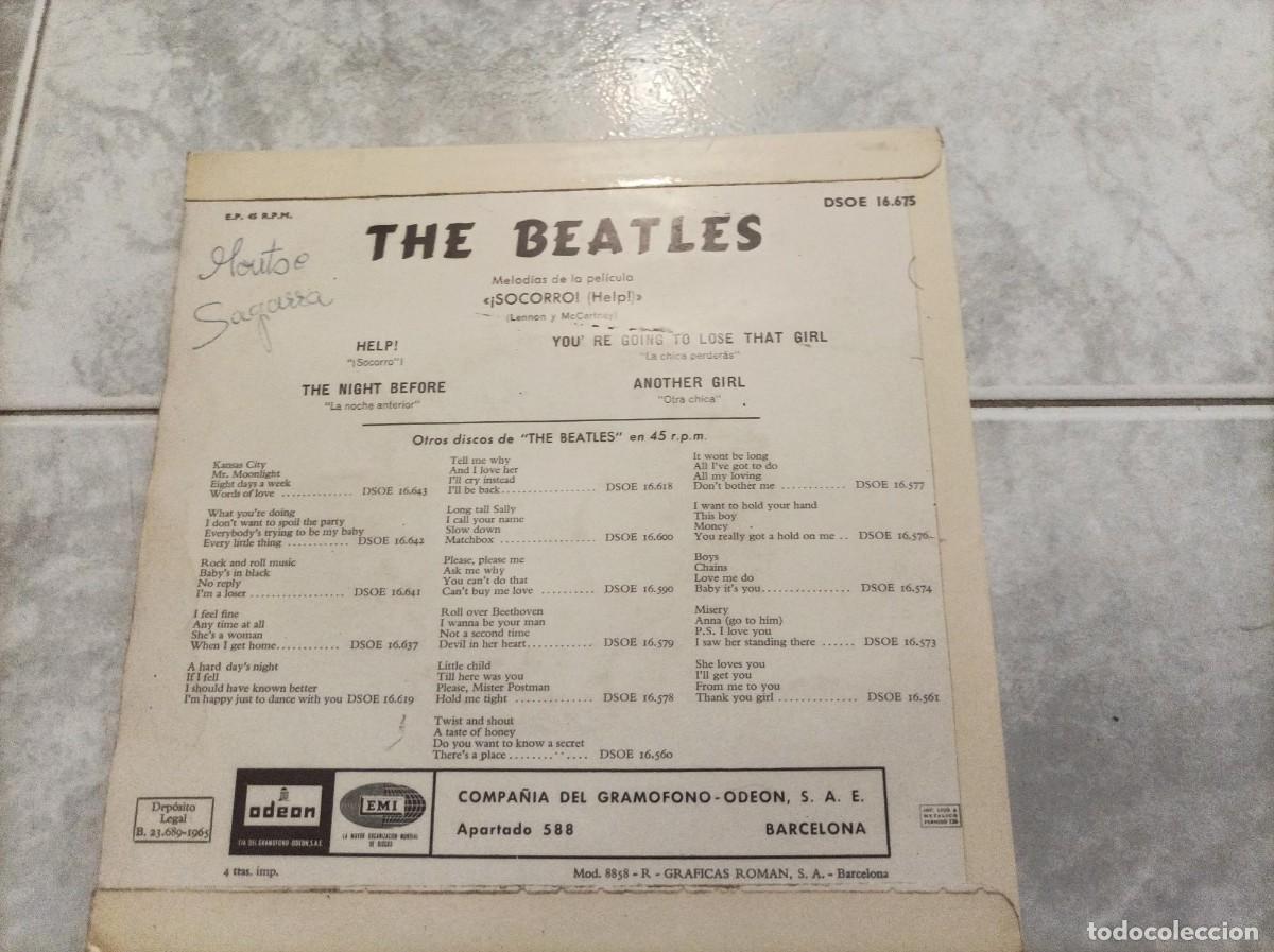 Discos de vinilo: The Beatles Help ep original - Foto 2