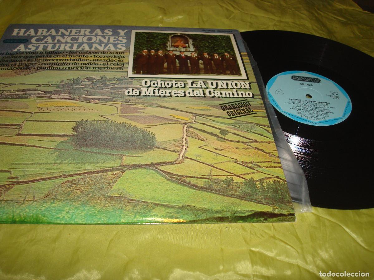 Discos de vinilo: HABANERAS Y CANCIONES ASTURIANAS. OCHOTE &rdquo;LA UNION DE MIERES DEL CAMINO&rdquo;. DIAMANTE, 1979. IMPECABLE