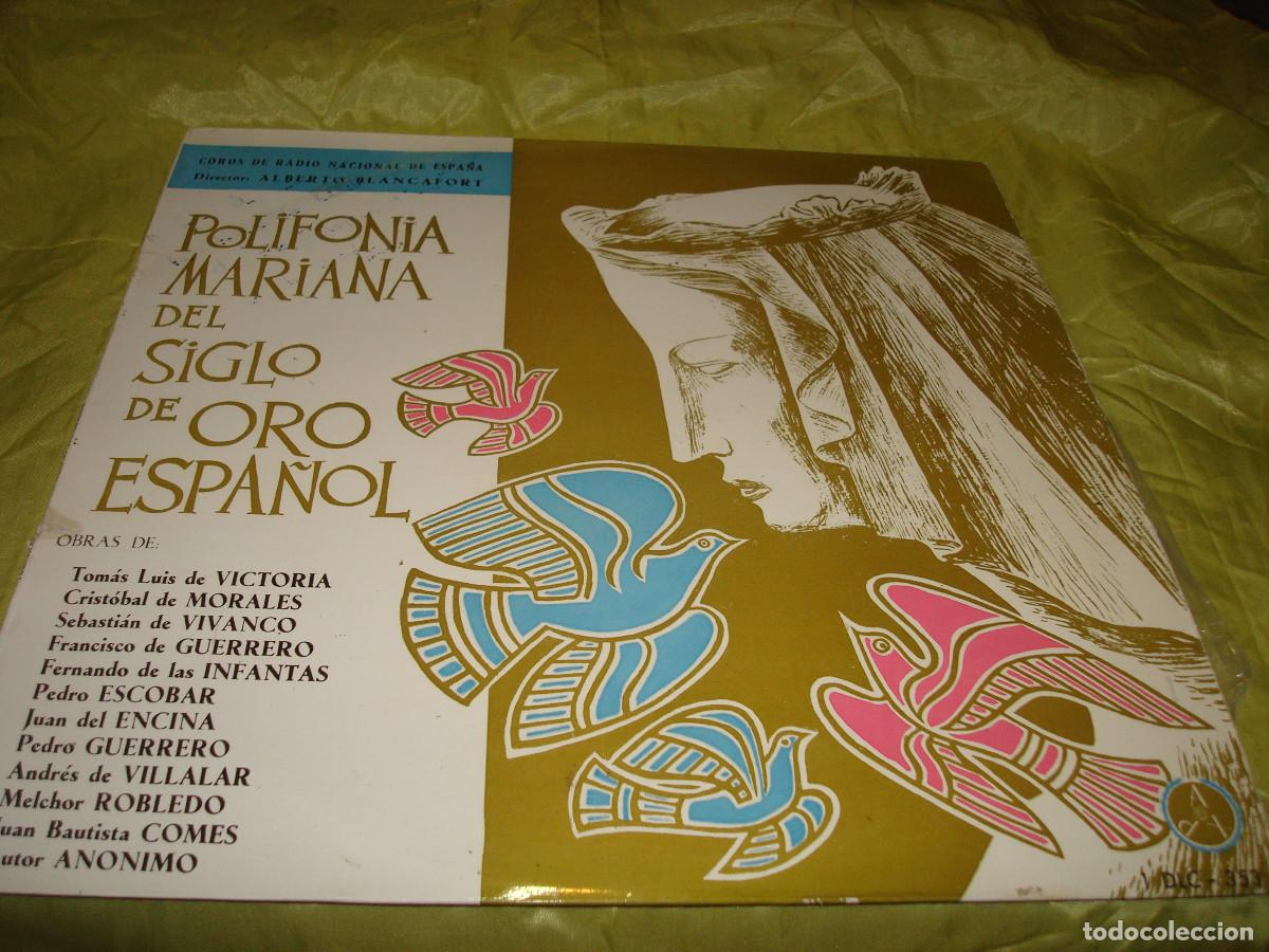 Discos de vinilo: POLIFONIA MARIANA DEL SIGLO DE ORO ESPA&Ntilde;OL. COROS RADIO NACIONAL ESPA&Ntilde;A. PAX, 1960