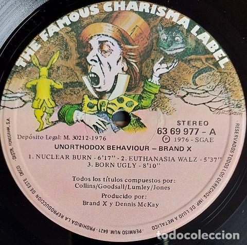 Discos de vinilo: Brand X, Unorthodox Behaviour - LP - Foto 3