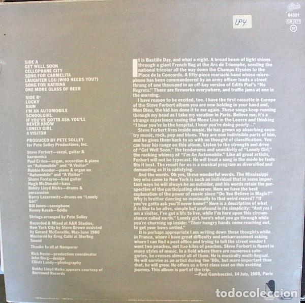 Discos de vinilo: Steve Forbert, Little Stevie Orbit - LP - Foto 4