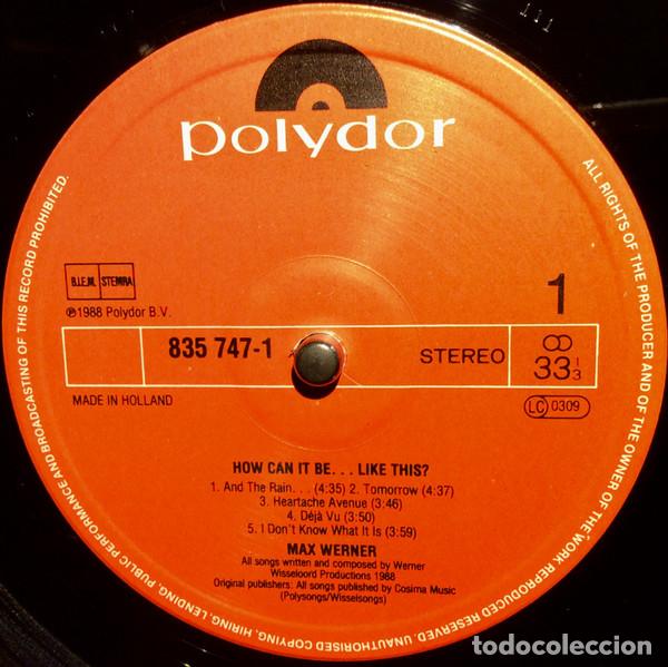 Discos de vinilo: Max Werner, How Can It Be ... Like This? - LP - Foto 3
