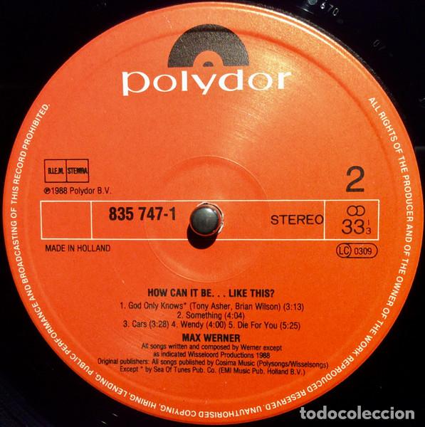 Discos de vinilo: Max Werner, How Can It Be ... Like This? - LP - Foto 4