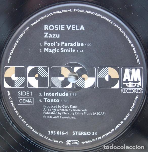Discos de vinilo: Rosie Vela, Zazu - LP - Foto 3