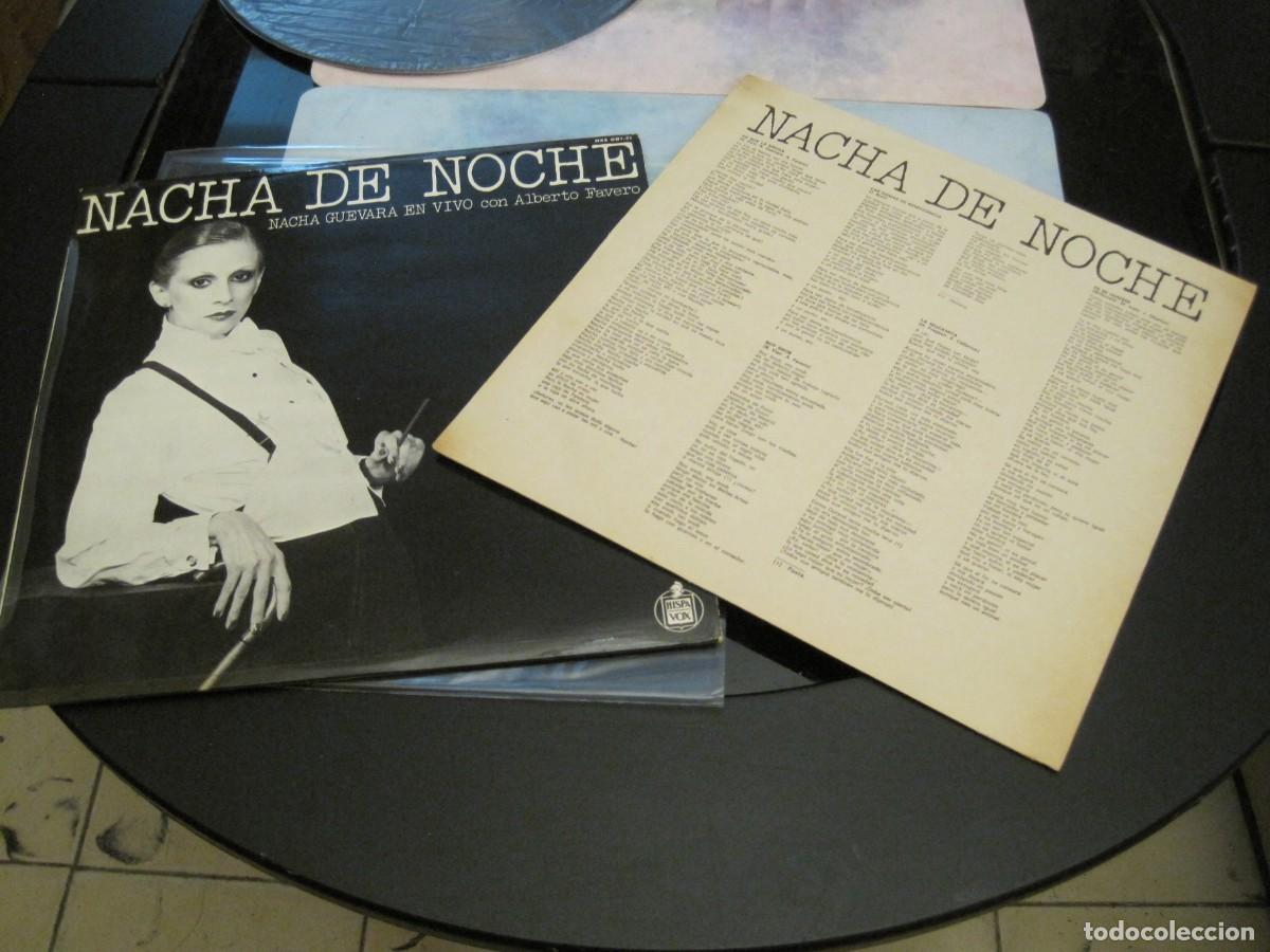 Discos de vinilo: NACHA GUEVARA EN VIVO - NACHA DE NOCHE CON ALBERTO FAVERO SELLO HISPAVOX 1977 ESPA&Ntilde;A.