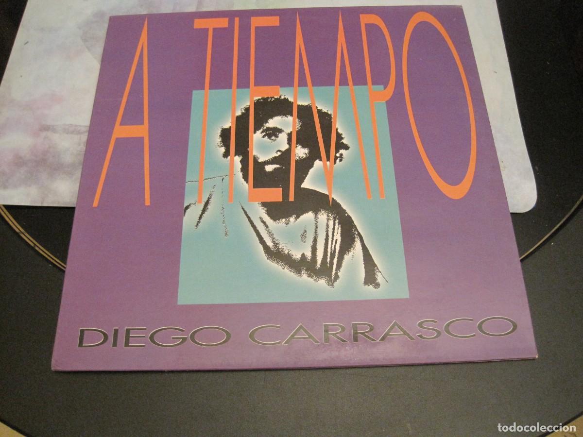 Discos de vinilo: DIEGO CARRASCO - A TIEMPO SELLO ASPA 1992 VINILO COMO NUEVO CON INSERTO - VER FOTO-LATERAL CARPETA.