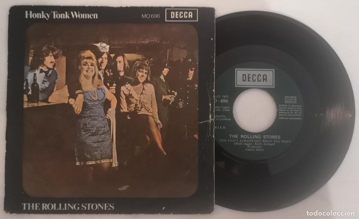 Discos de vinilo: DISCO VINILO ROLLING STONES HONKY TONK WOMEN SINGLE 1969