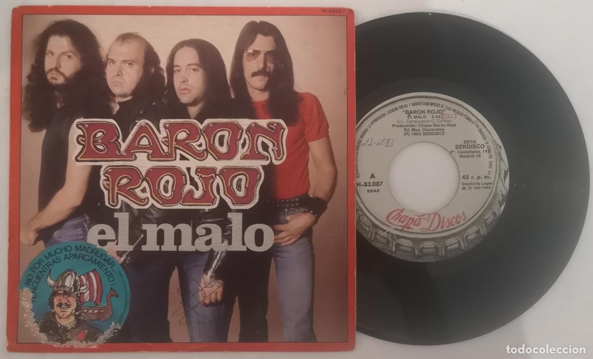 Discos de vinilo: DISCO VINILO BARON ROJO EL MALO SINGLE 1983