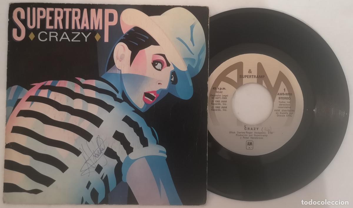 Discos de vinilo: DISCO VINILO SUPERTRAMP CRAZY SINGLE 1983