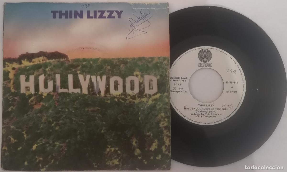 Discos de vinilo: DISCO VINILO THIN LIZZY HOLLYWOOD SINGLE 1982