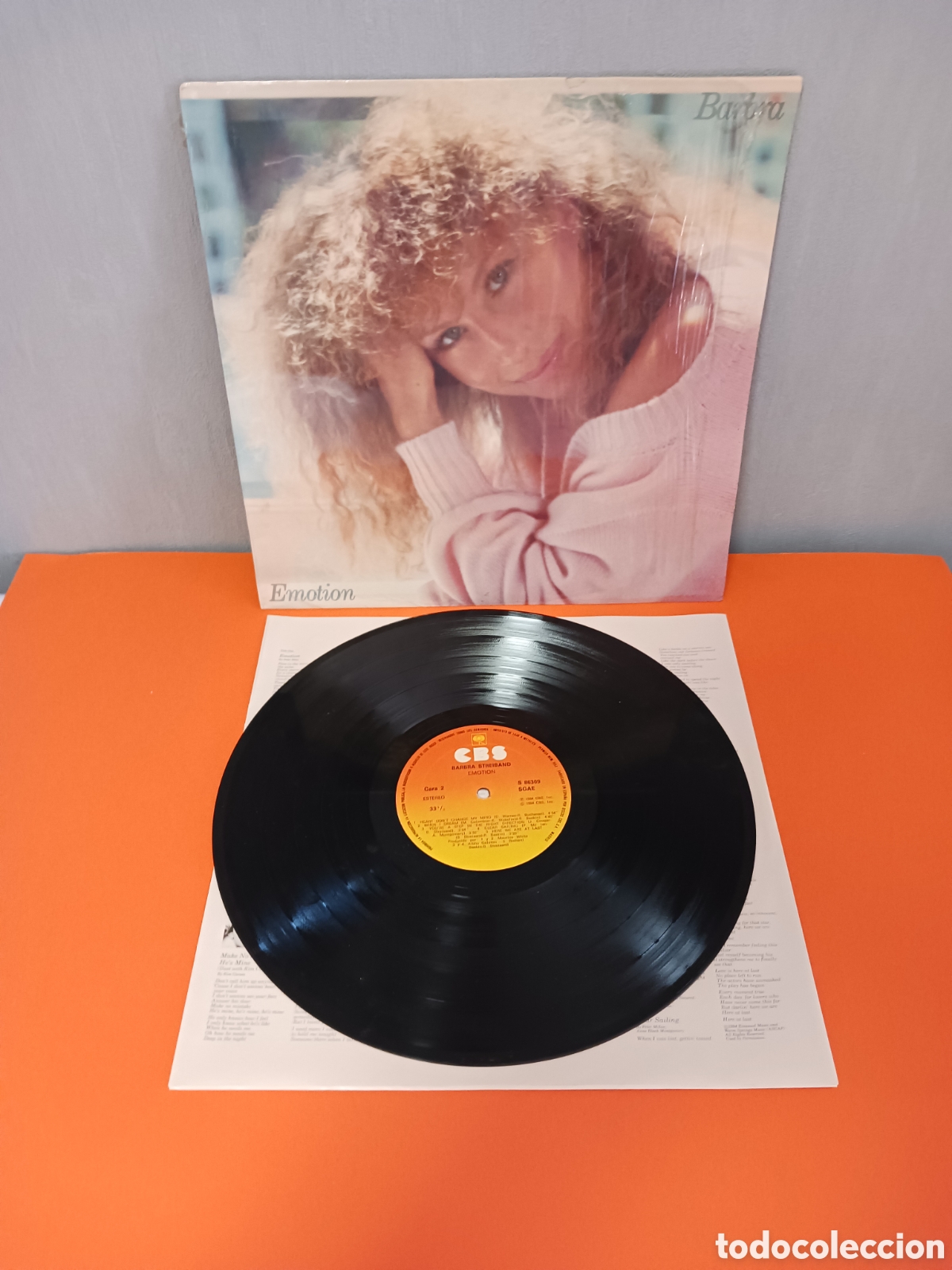 Discos de vinilo: LP, BARBRA. EMOTION. FUNCIONA. - Foto 2