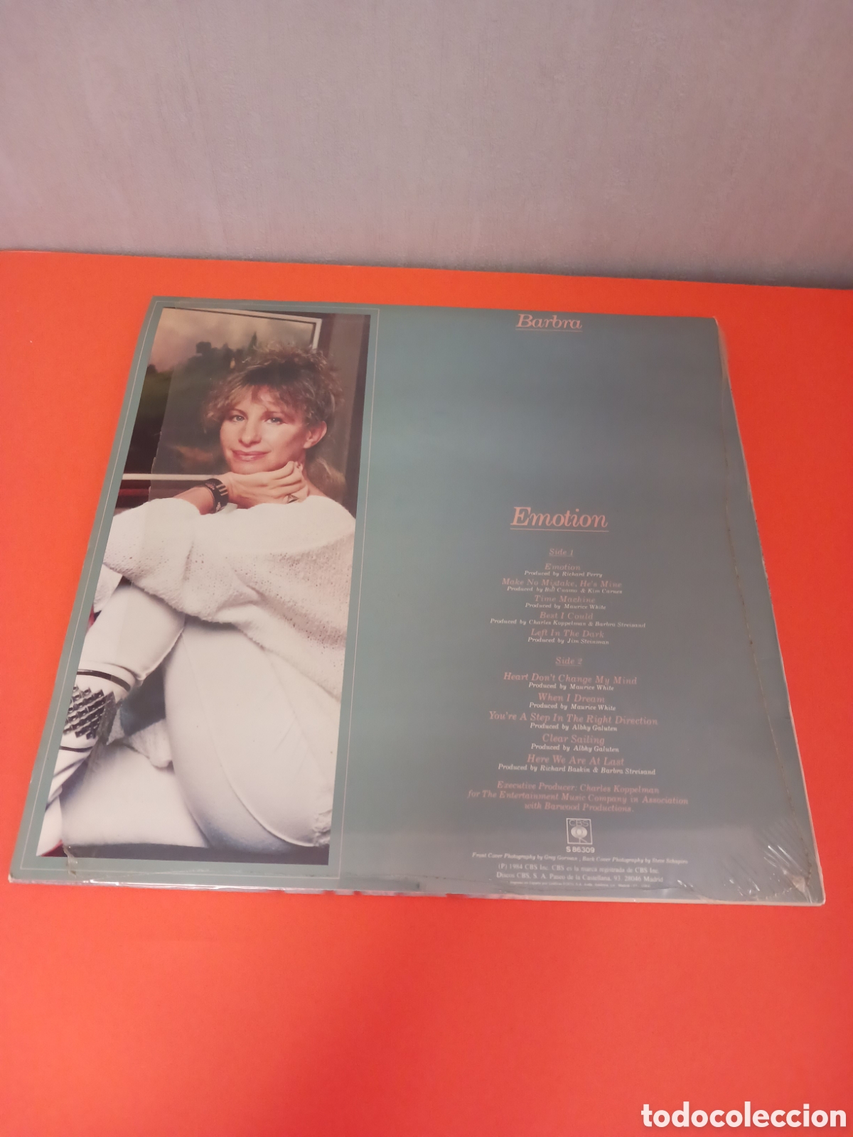 Discos de vinilo: LP, BARBRA. EMOTION. FUNCIONA. - Foto 5