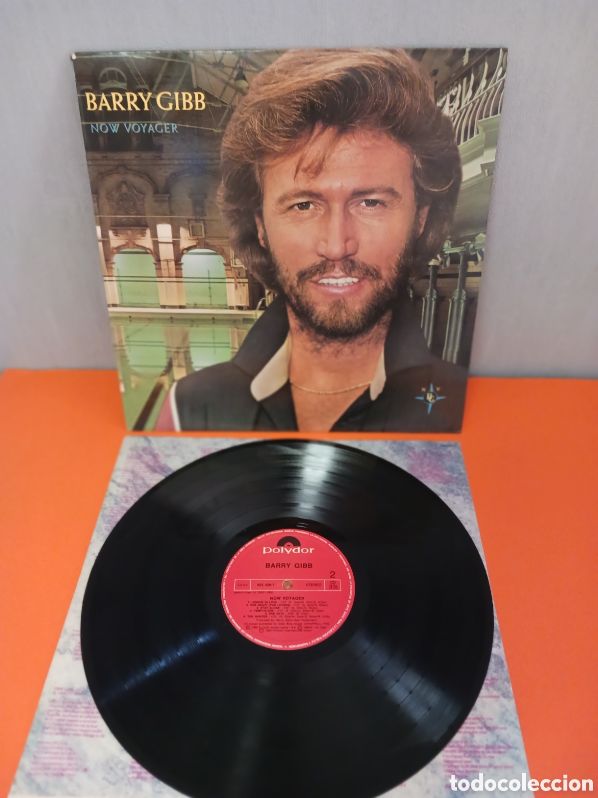 Discos de vinilo: LP Barry Gibb, Non Voyager. FUNCIONA. - Foto 3