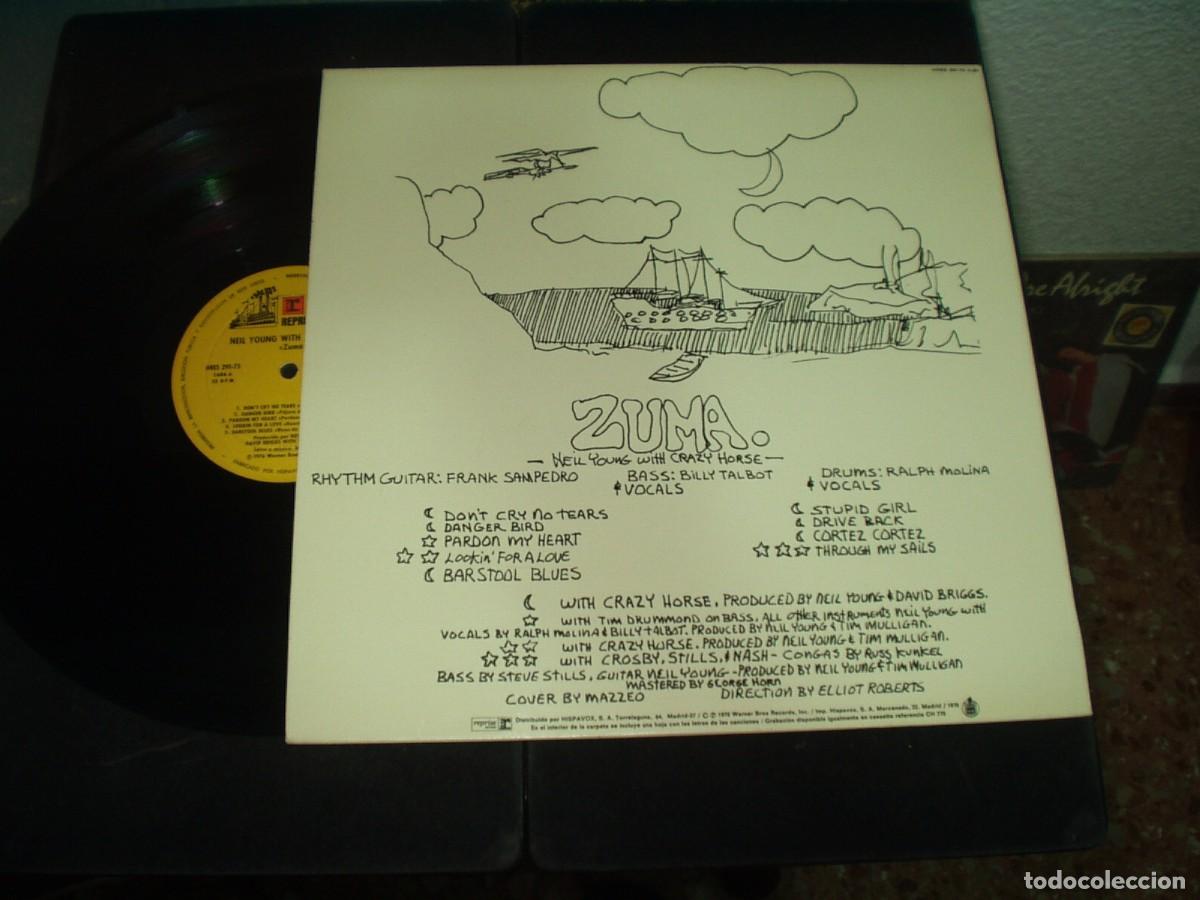 Discos de vinilo: NEIL YOUNG LP ZUMA ORIGINAL CON INSERT - Foto 2