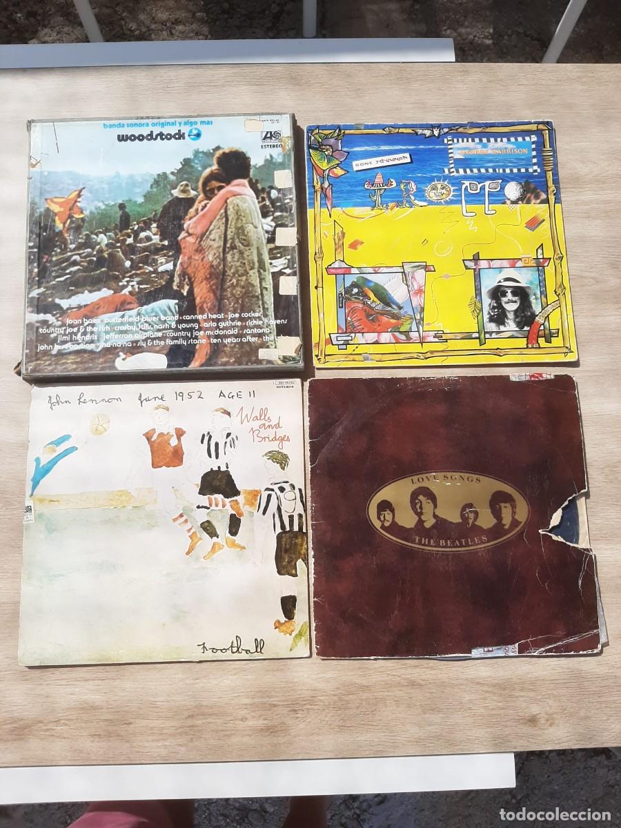 Discos de vinilo: Lote de 22 LPs a&ntilde;os 60 70 y 80, ver todos en las fotos, Woodstock Lennon Harrison Billy Joel etc
