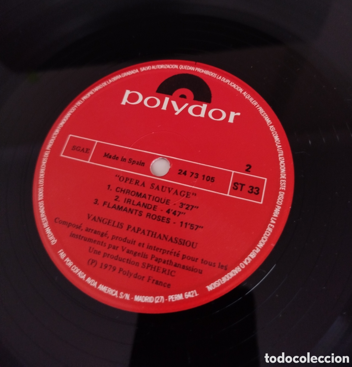 Discos de vinilo: Vangelis - Opera Sauvage - Foto 3