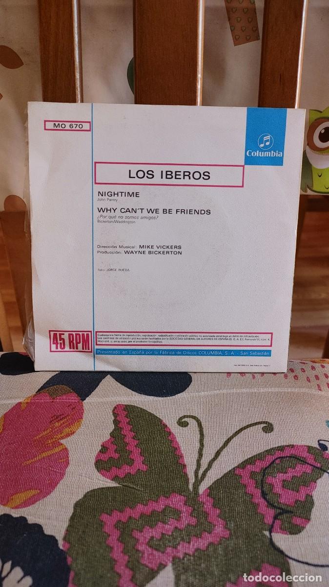 Discos de vinilo: LOS IBEROS-SINGLE NIGHTIME - Foto 2