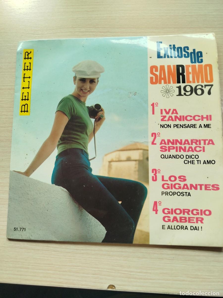 Discos de vinilo: &Eacute;xitos de san remo.Belter 1967