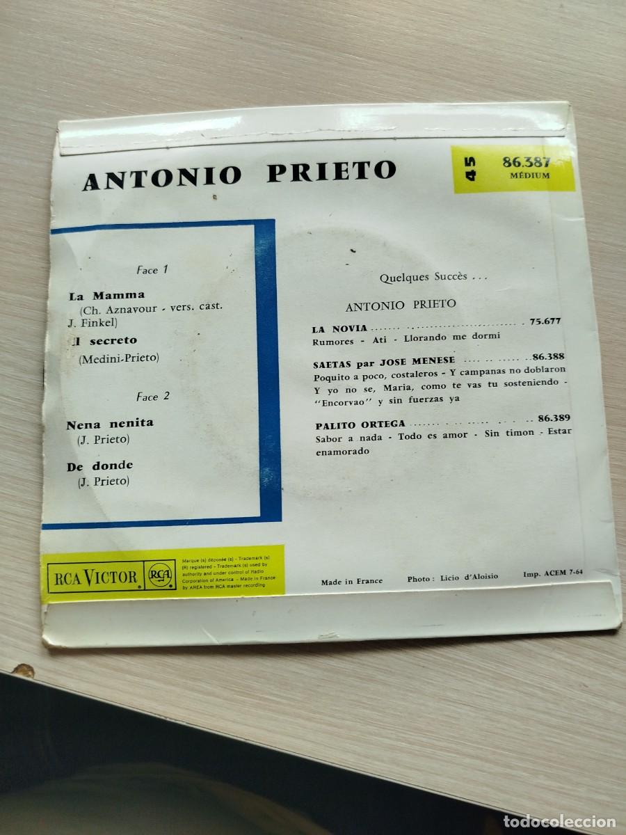 Discos de vinilo: Antonio prieto. 1964. - Foto 2