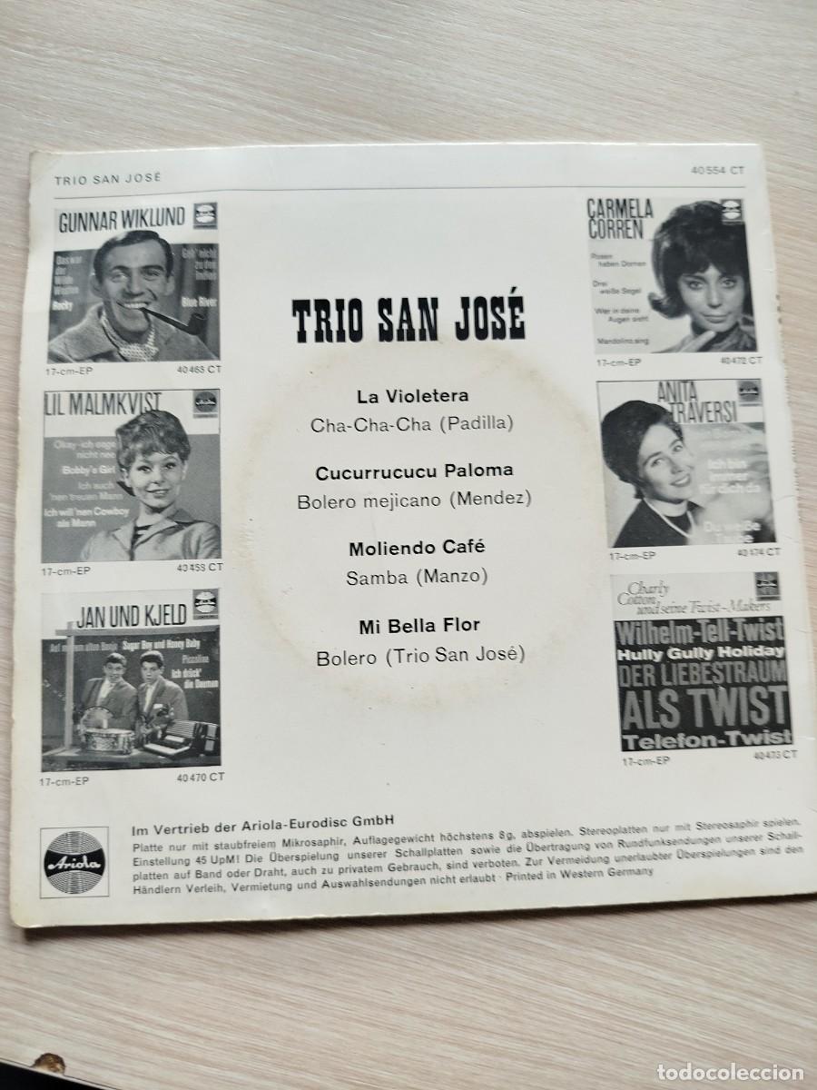 Discos de vinilo: Trio san Jos&eacute;. La violetera,... - Foto 2